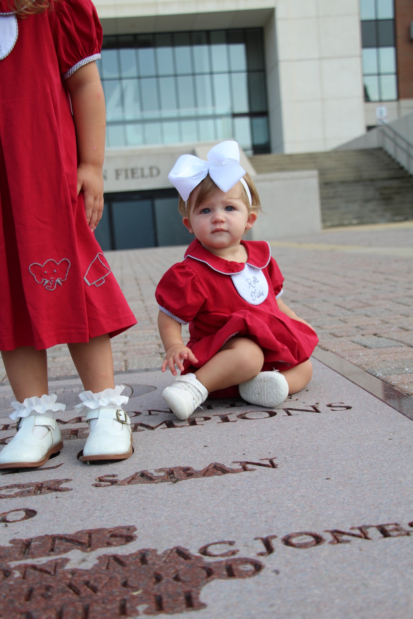 Embroidered Elephant Football Dress