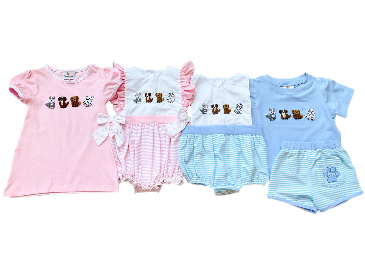 Girl’s French Knot Puppy Dress