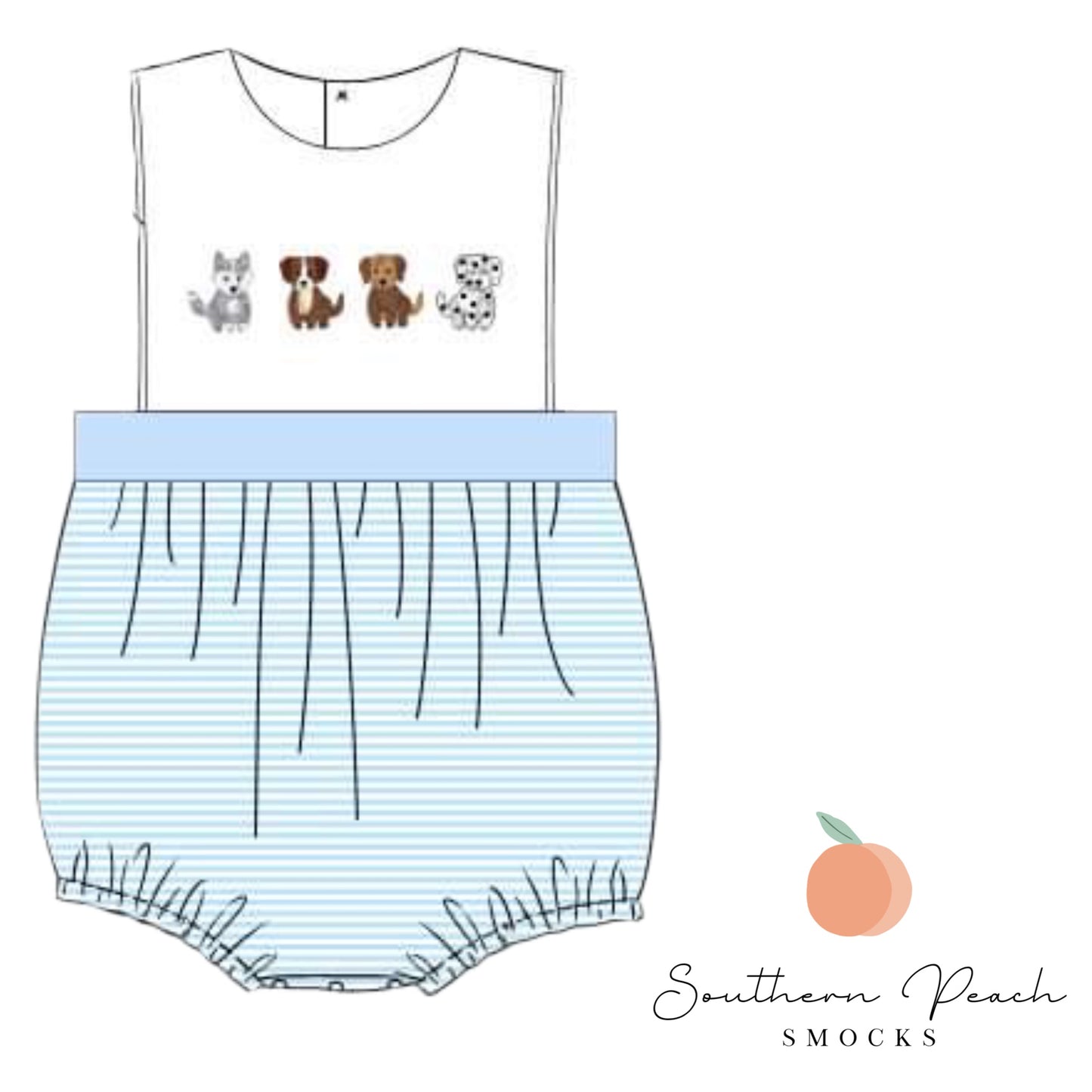 Boy’s French Knot Puppy Bubble