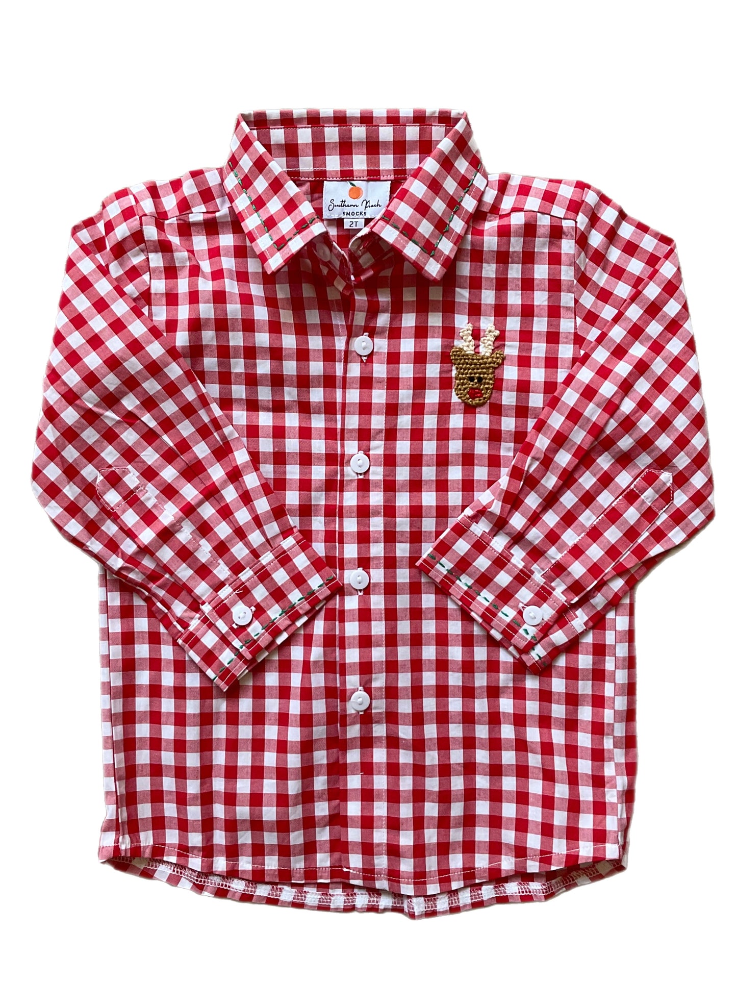 Boy’s Reindeer Button Up
