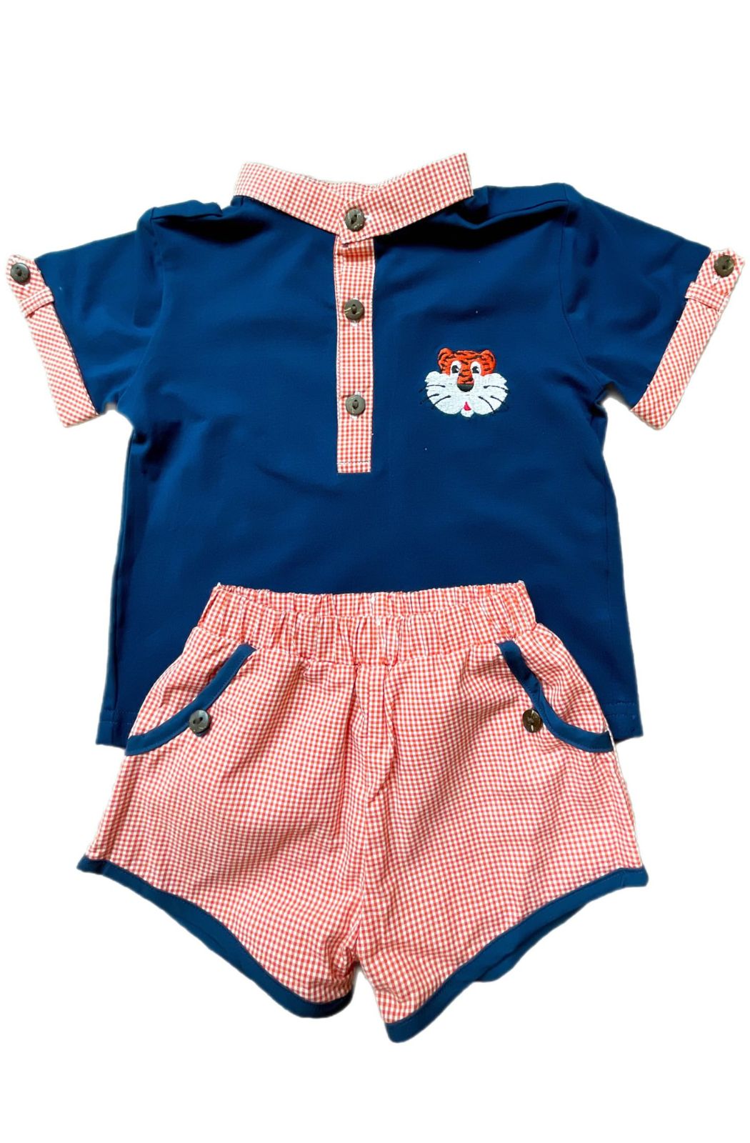 boys auburn tigers short set