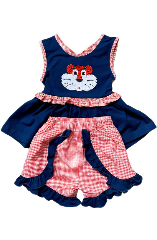 girls auburn tigers short set
