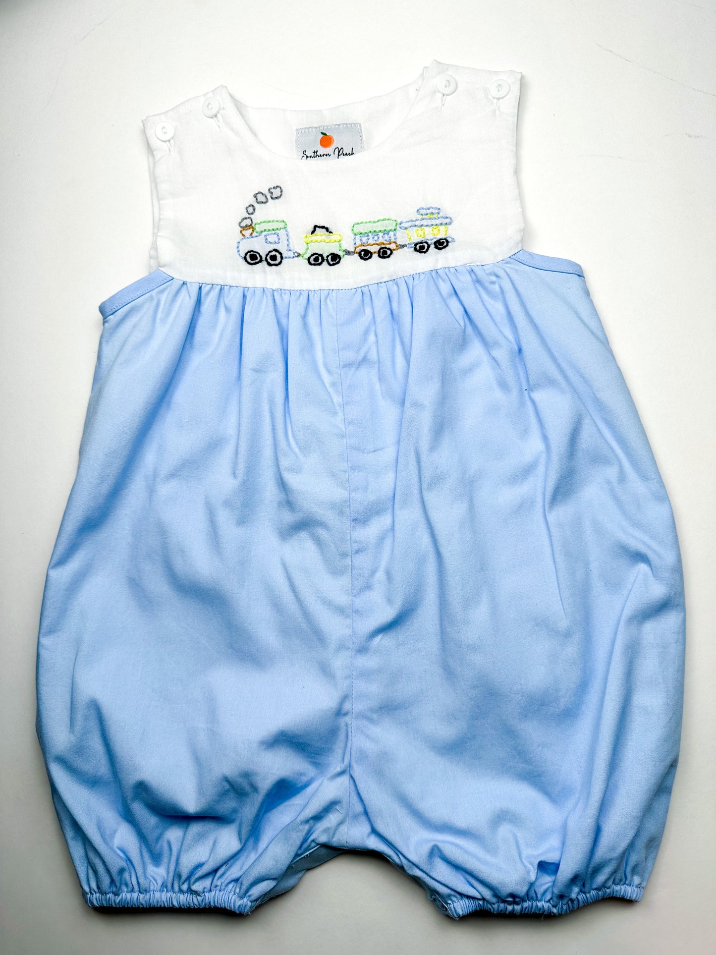 Shadow Embroidered Train Romper