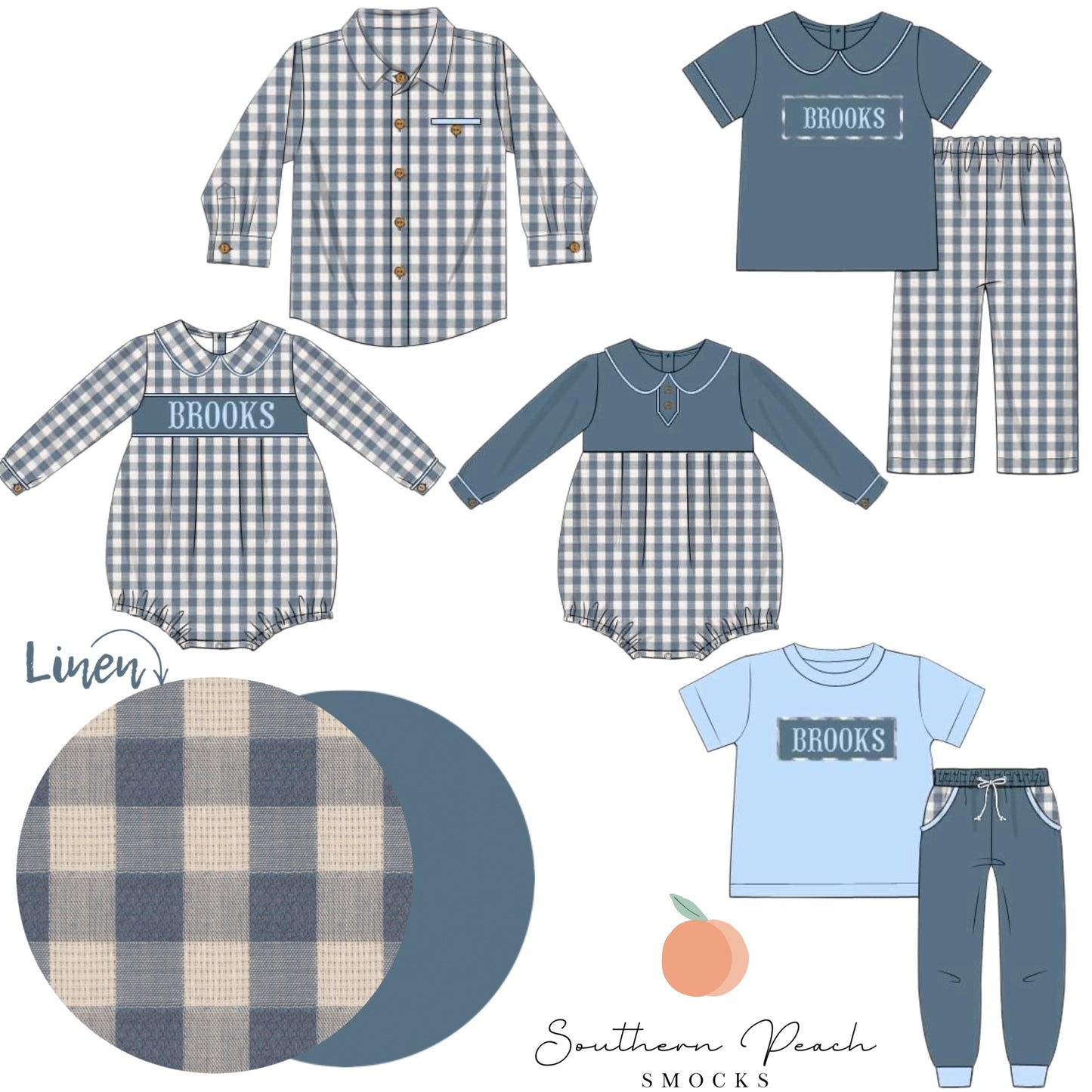 Boy’s Smocked Jogger (Smocking says Mama’s Boy)