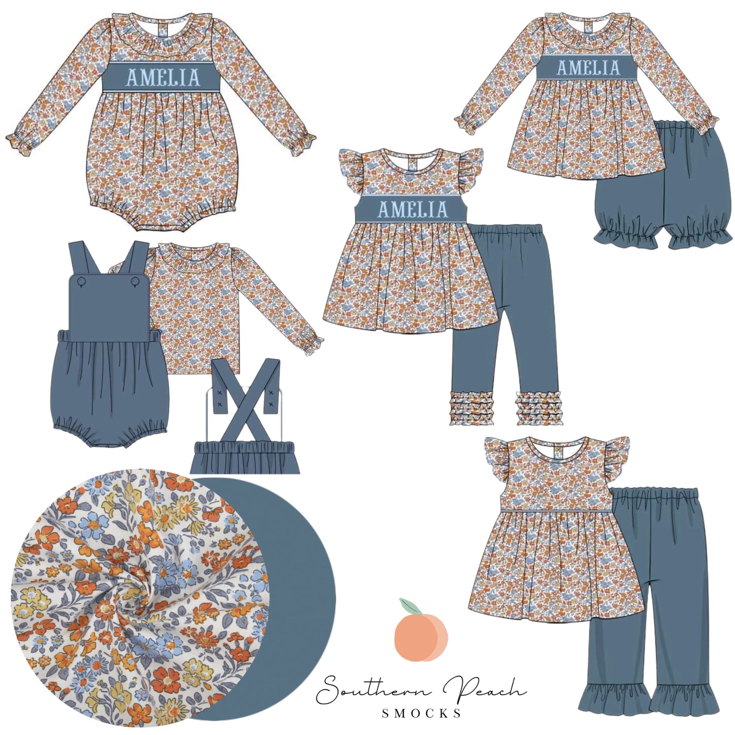 Girl’s Floral Pant Set