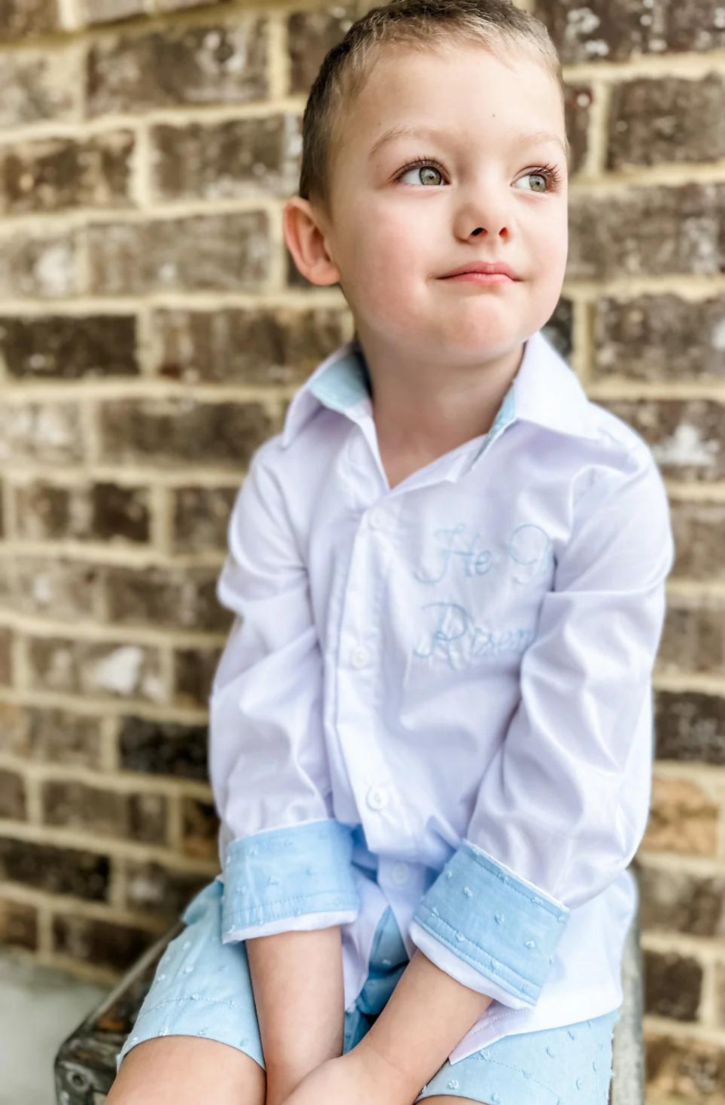 He Is Risen Boy’s Short Set