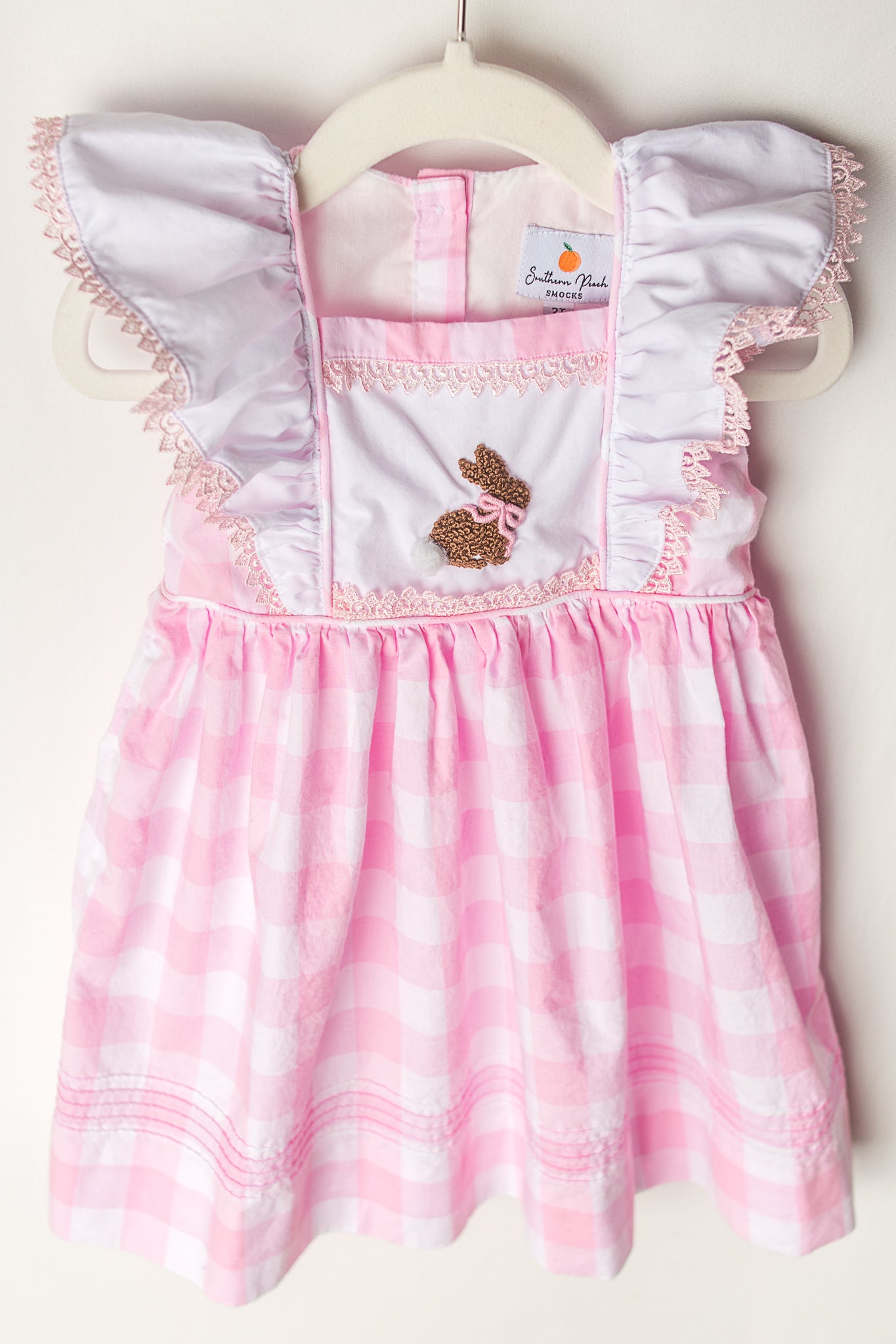 Sadie Ann French Knot Easter Bunny Dress Girls Easter Bunny