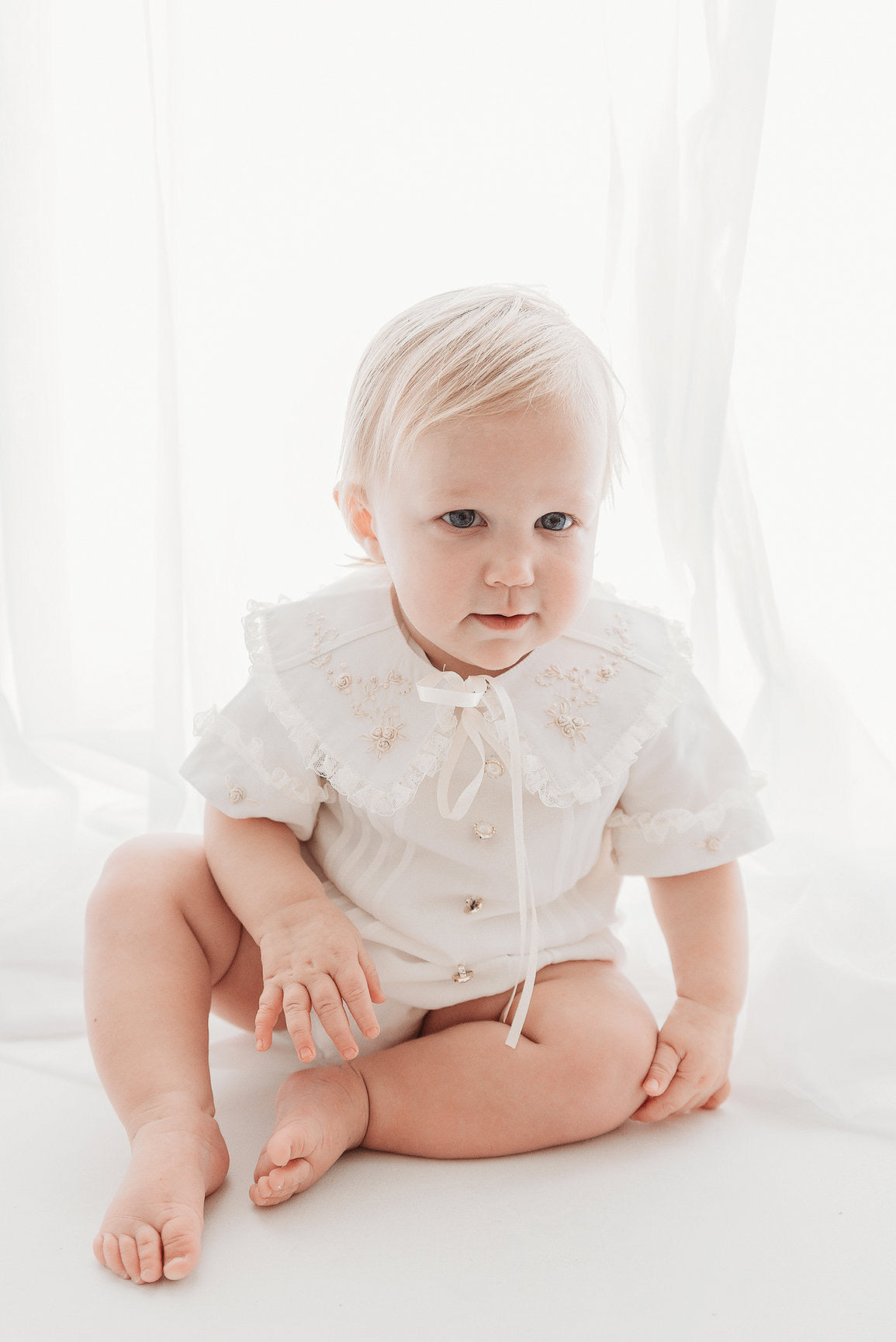 infant girls bubble heirloom outfit