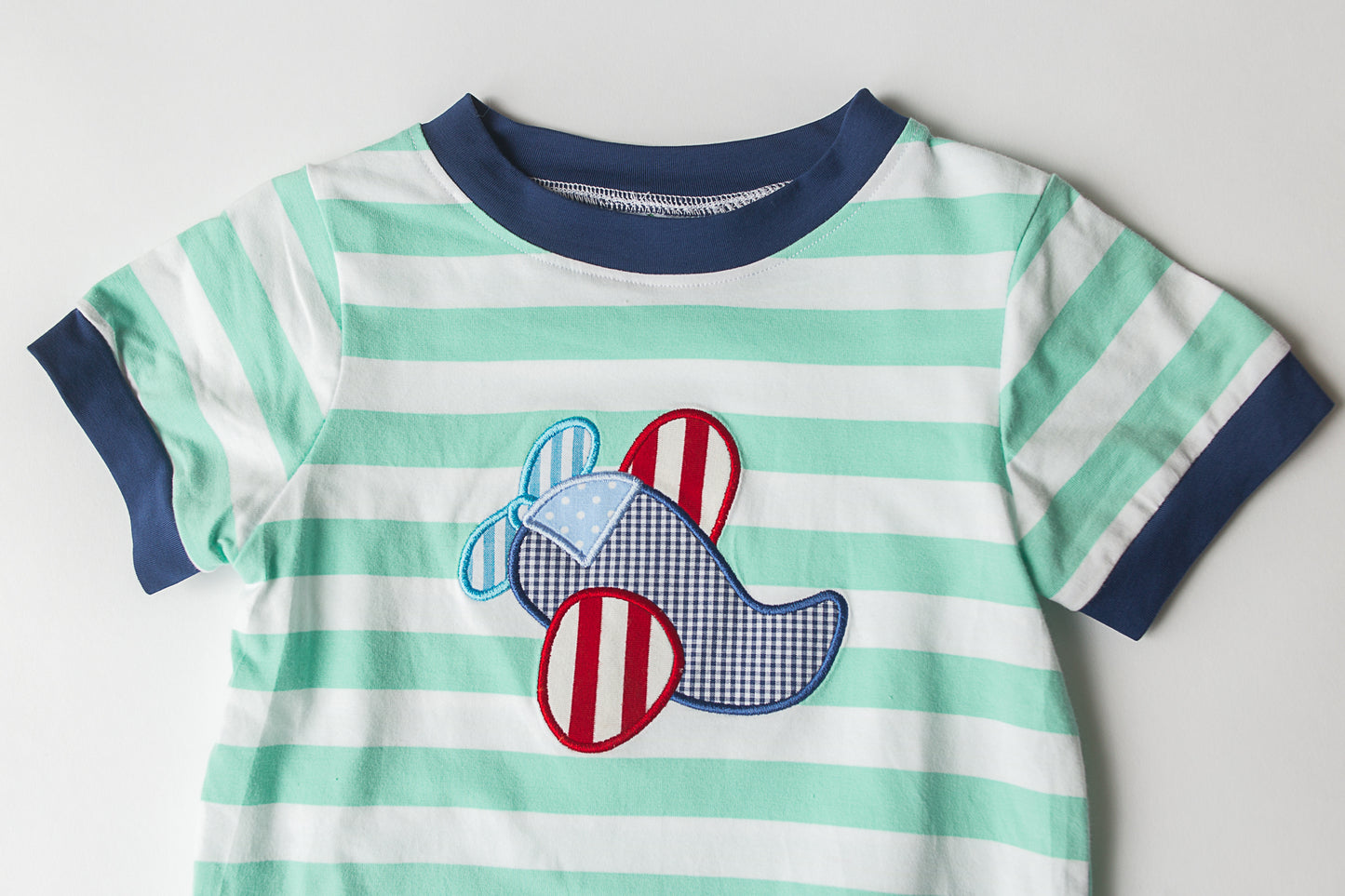 Knit Airplane Short Set