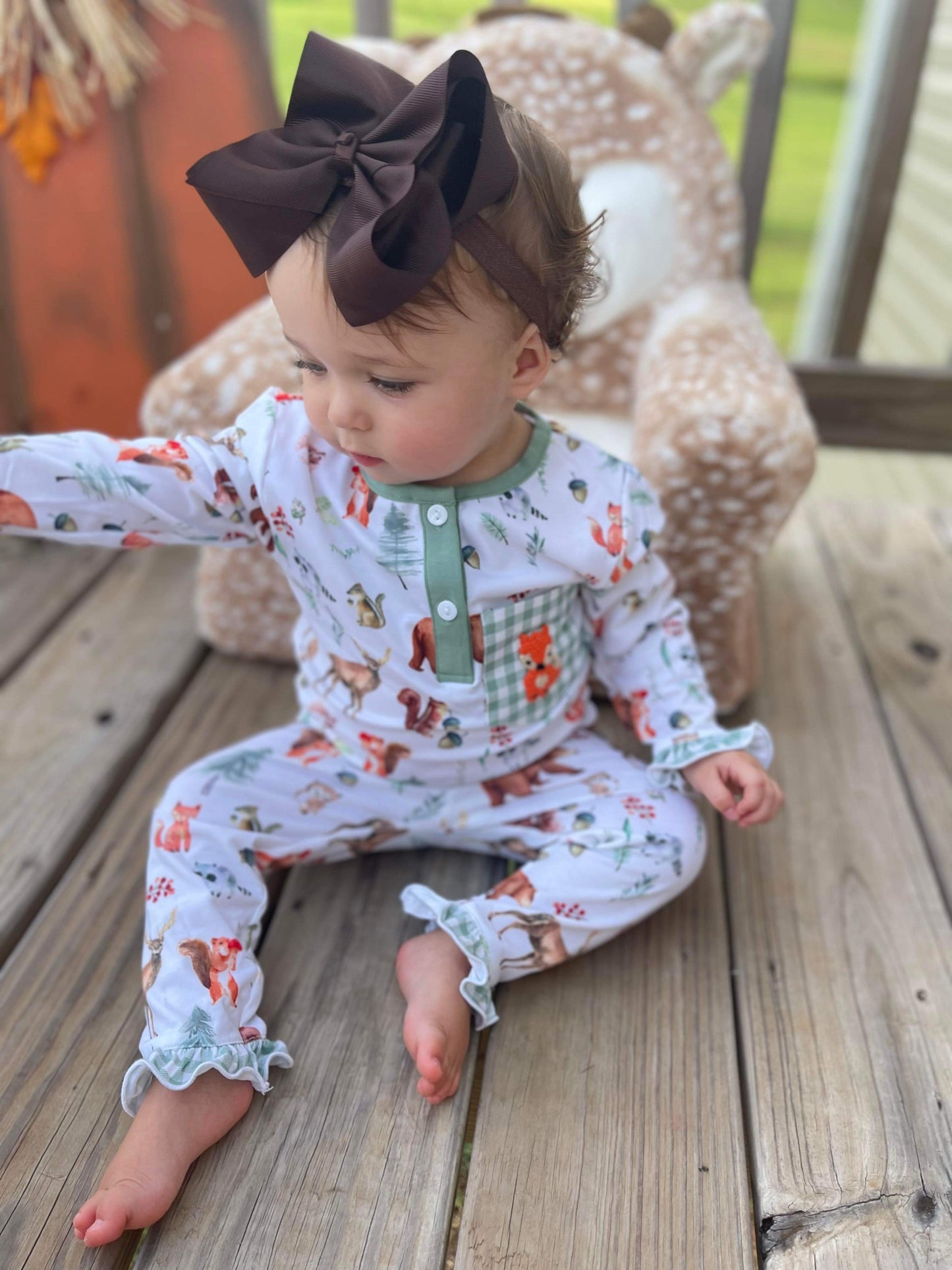 Girl's Woodland Pajamas