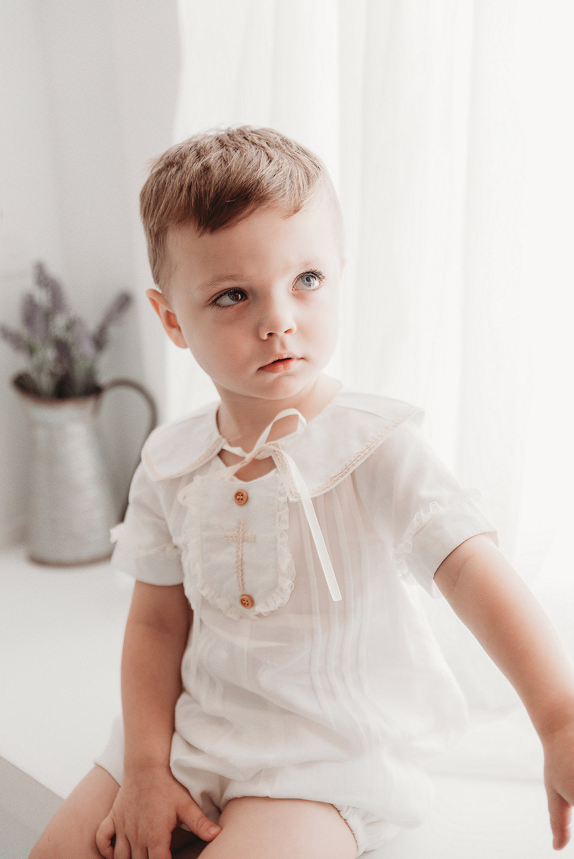 heirloom romper for boys