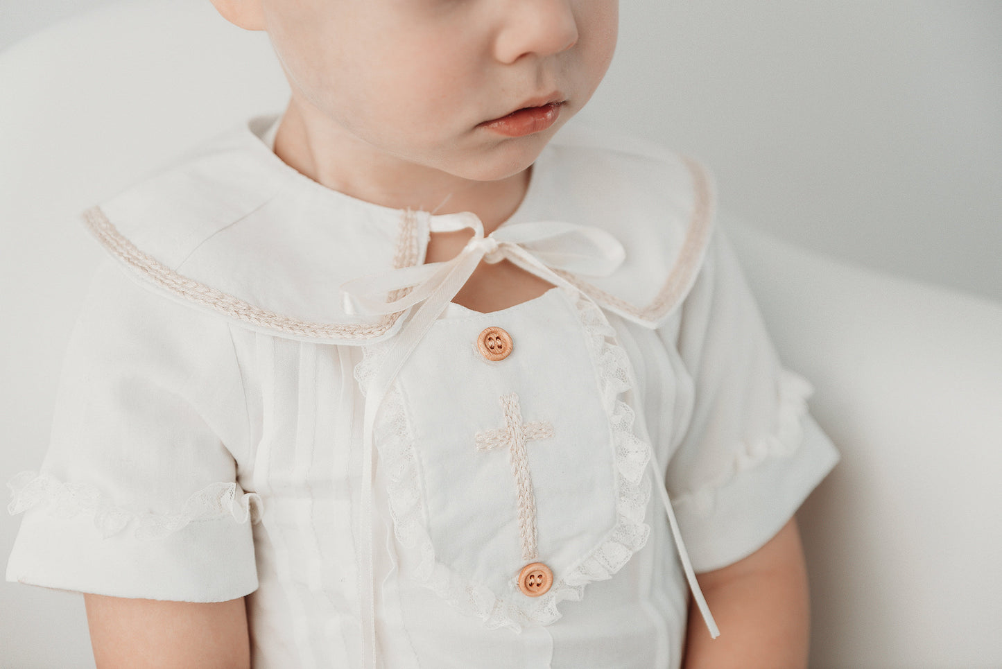 heirloom romper outfit for boys