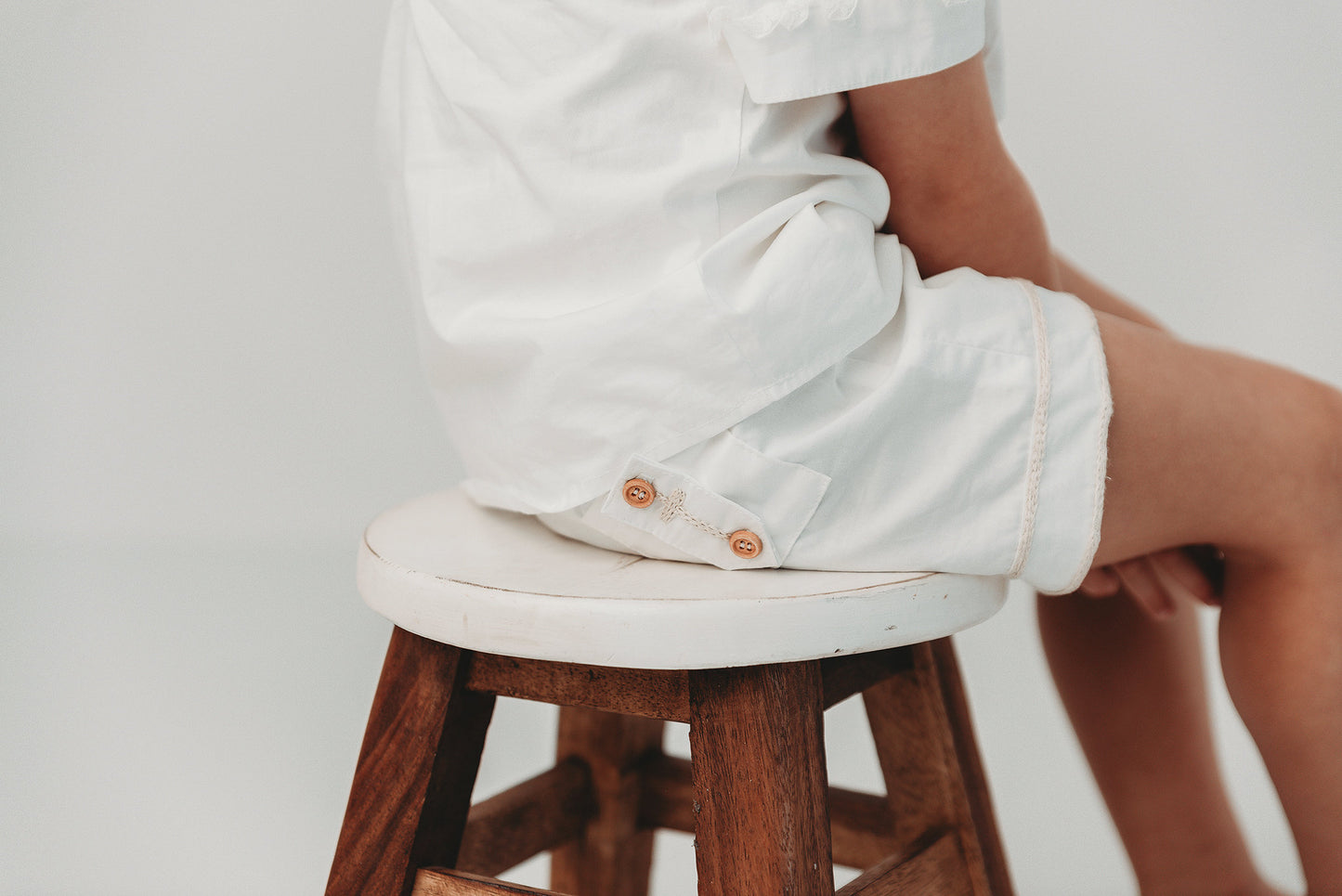 boys heirloom short set outfit southern peach smocks