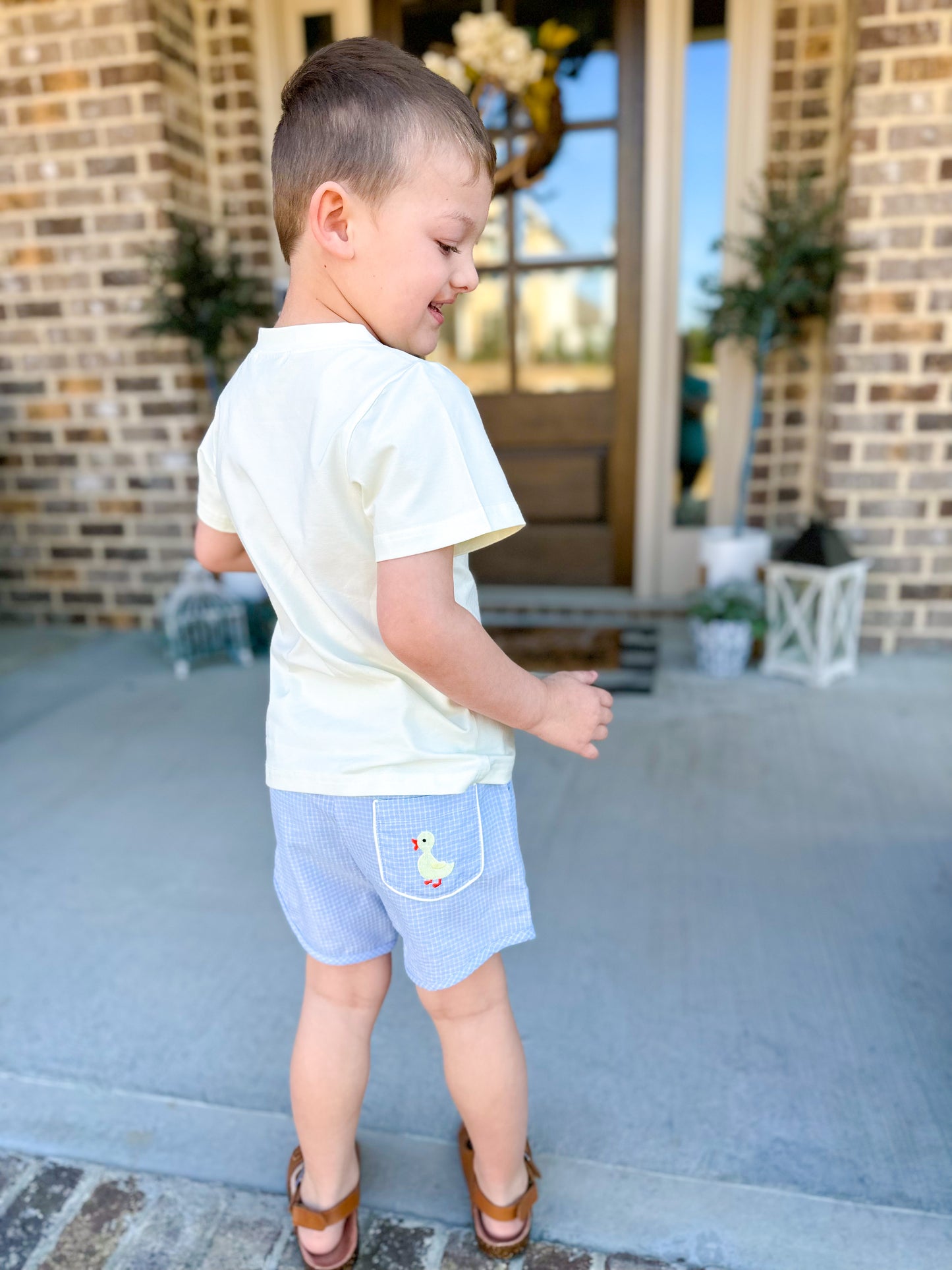 duck outfit for boys short set