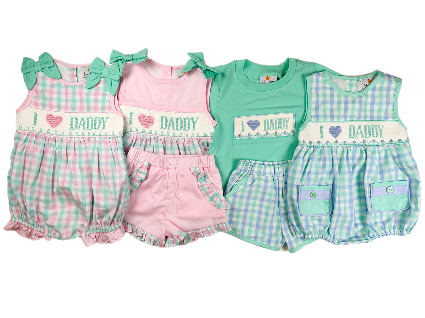 Smocked I ♥️ Daddy Boy’s Bubble