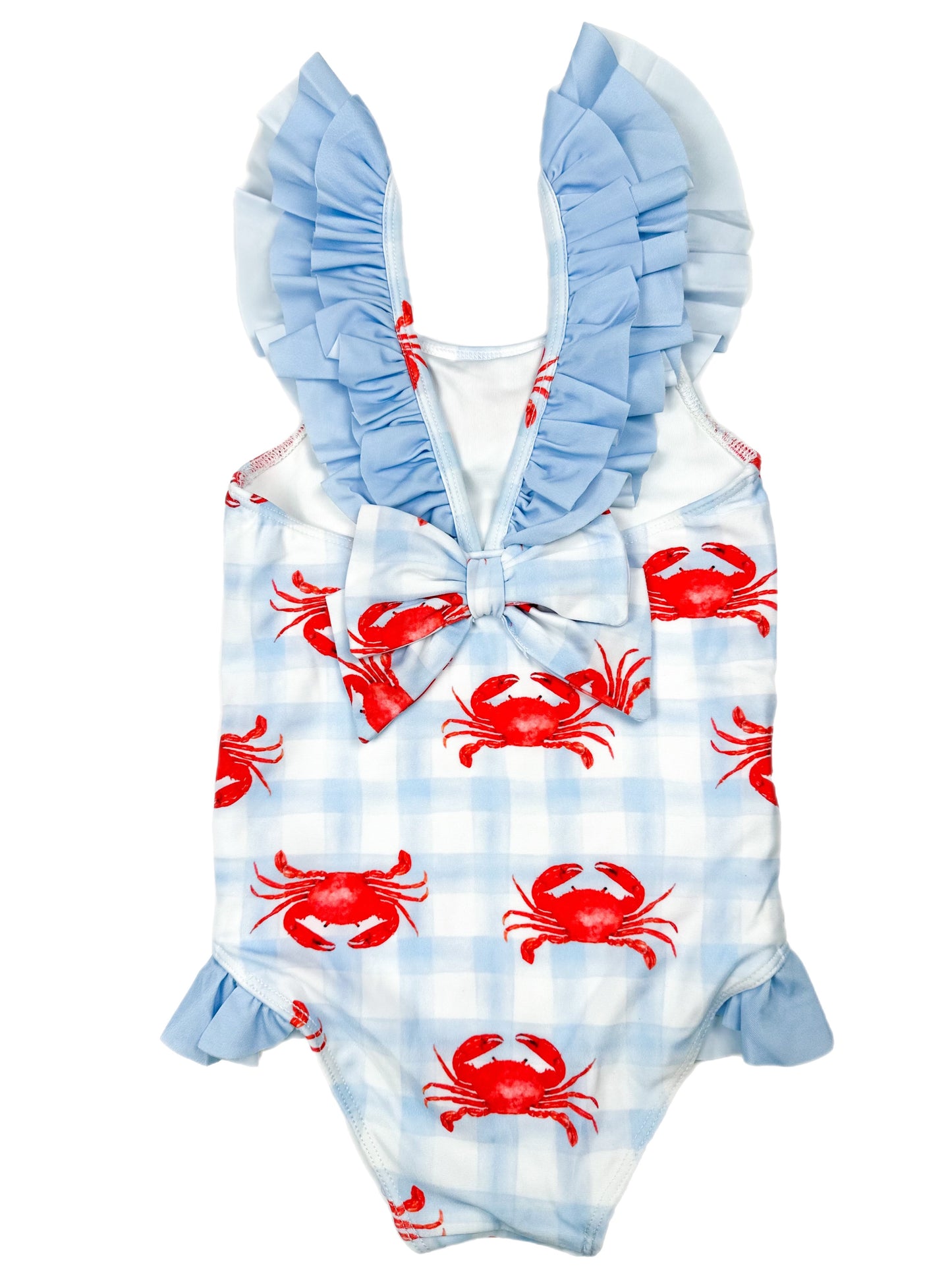 swimwear with crab print
