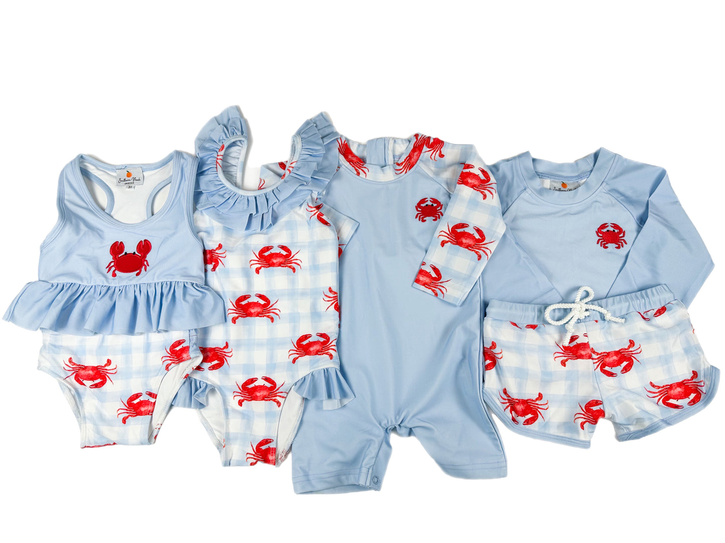 crab swimwear southern peach smocks