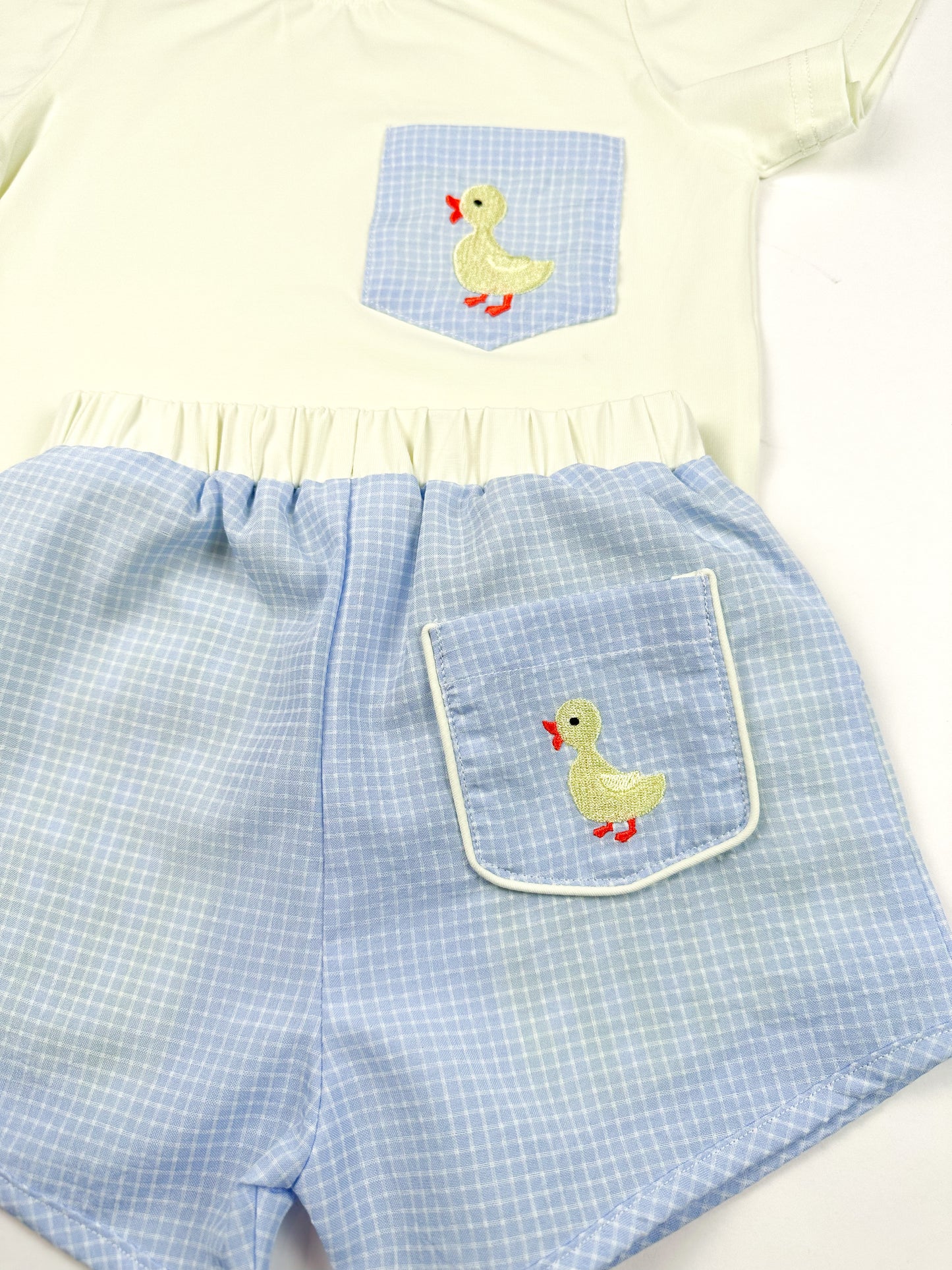 boys duck short set