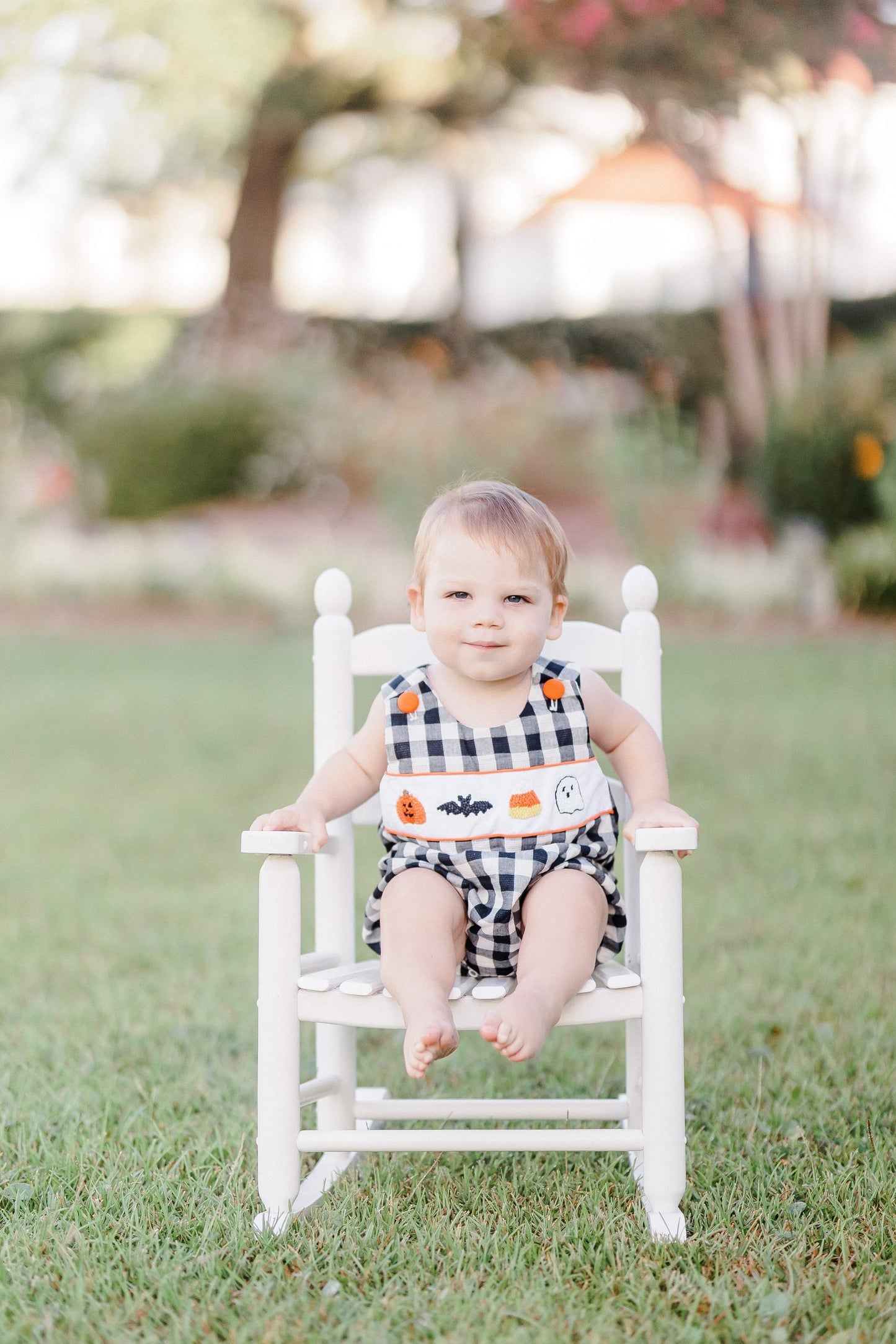 Boy's Linen Halloween Bubble