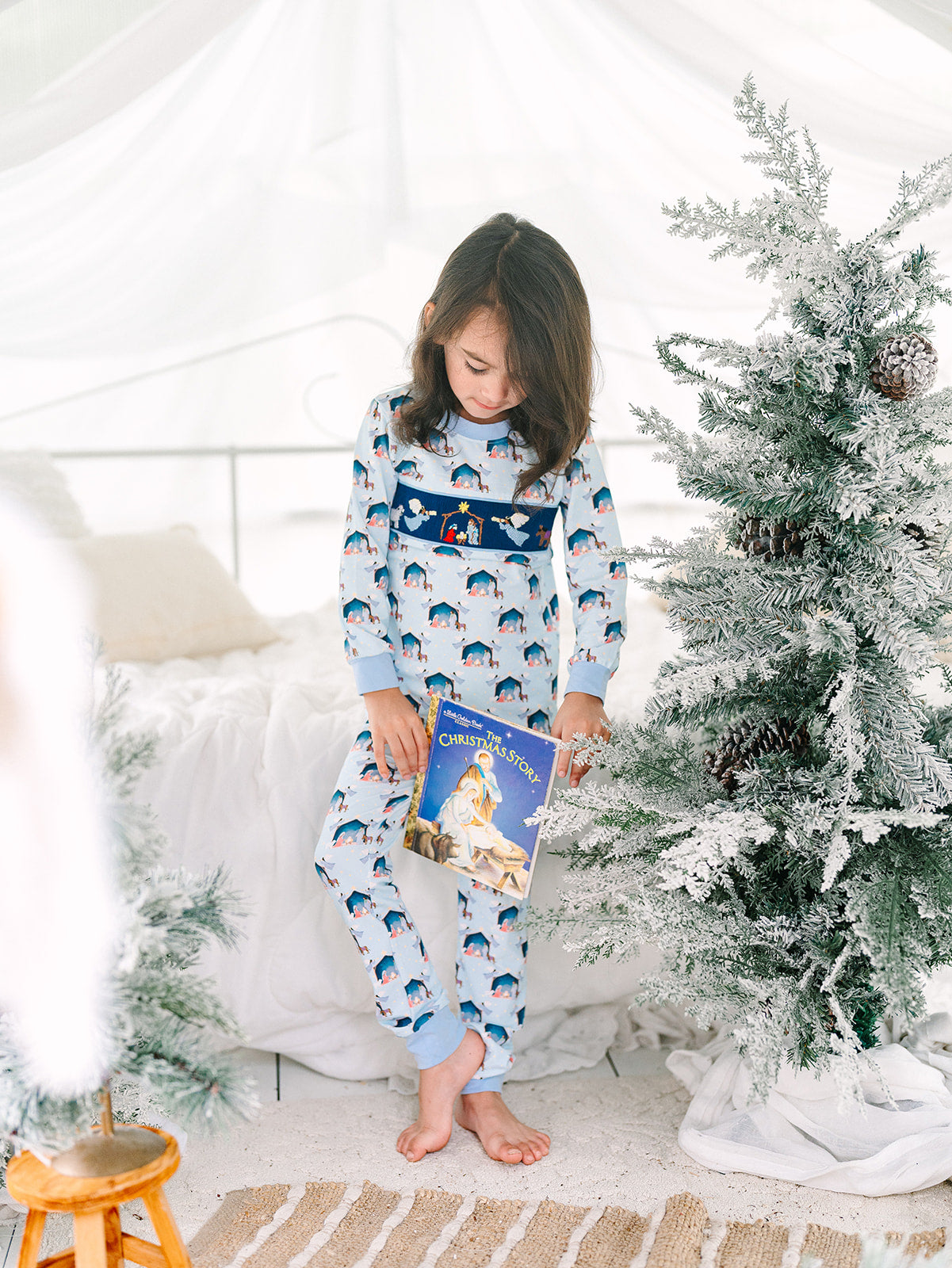 Boy’s Smocked Nativity Pajamas