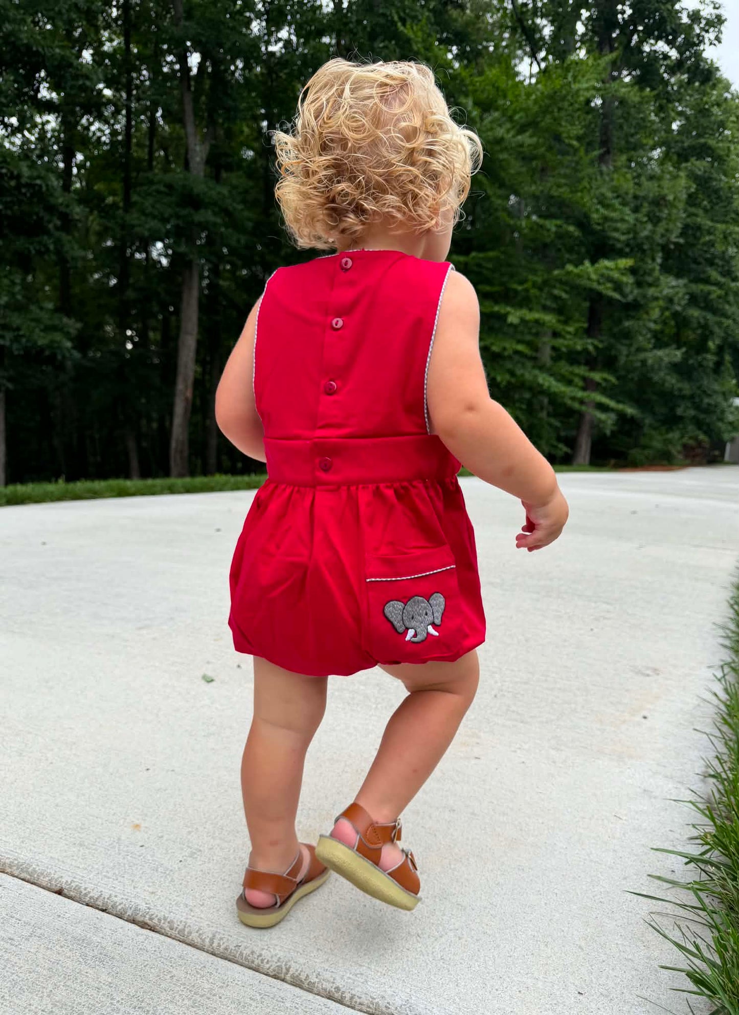 Boy’s Smocked Elephant Bubble