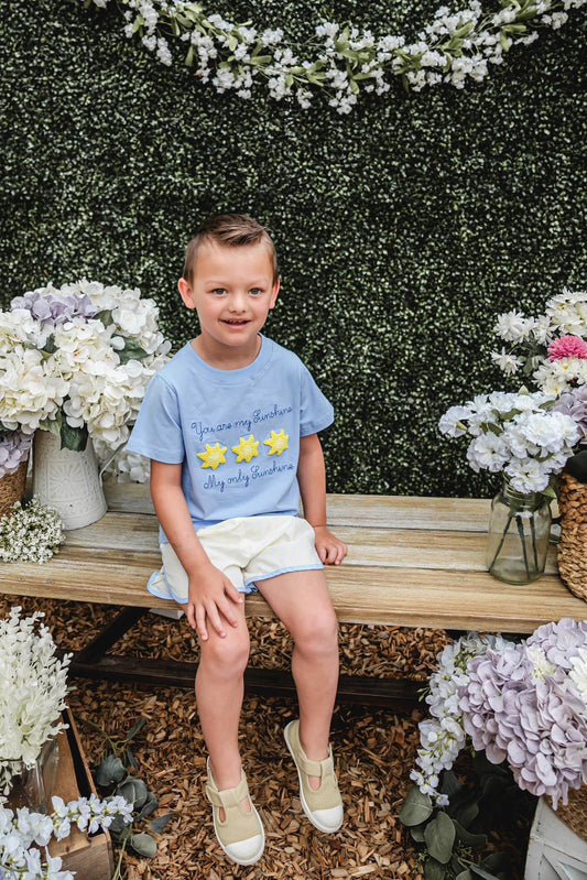 You Are My Sunshine Boy’s Short Set