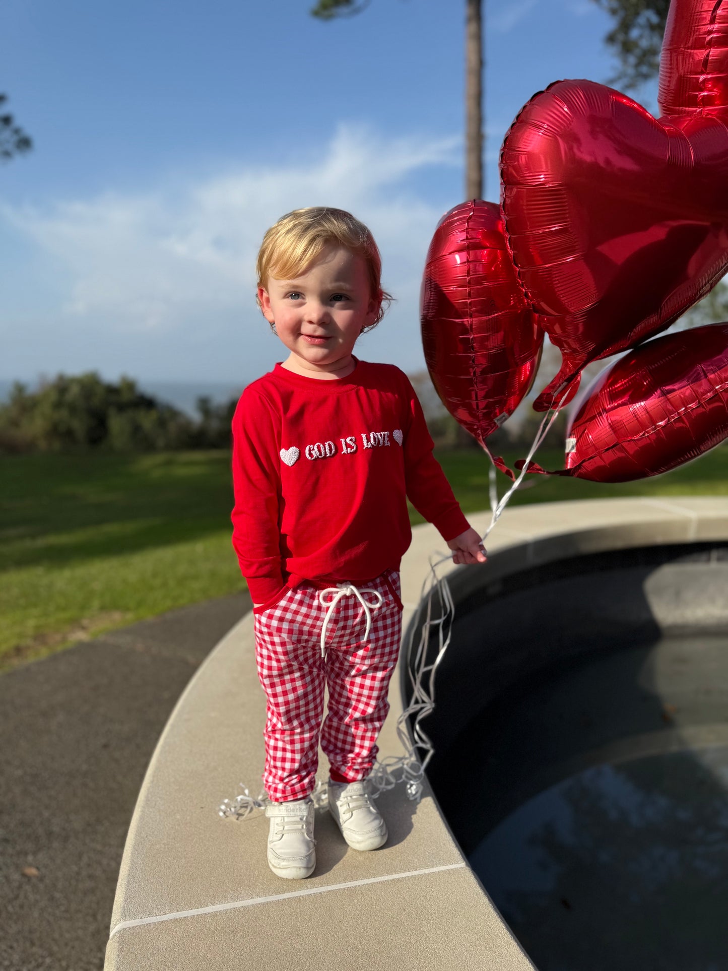 Boy’s God Is Love Jogger Set