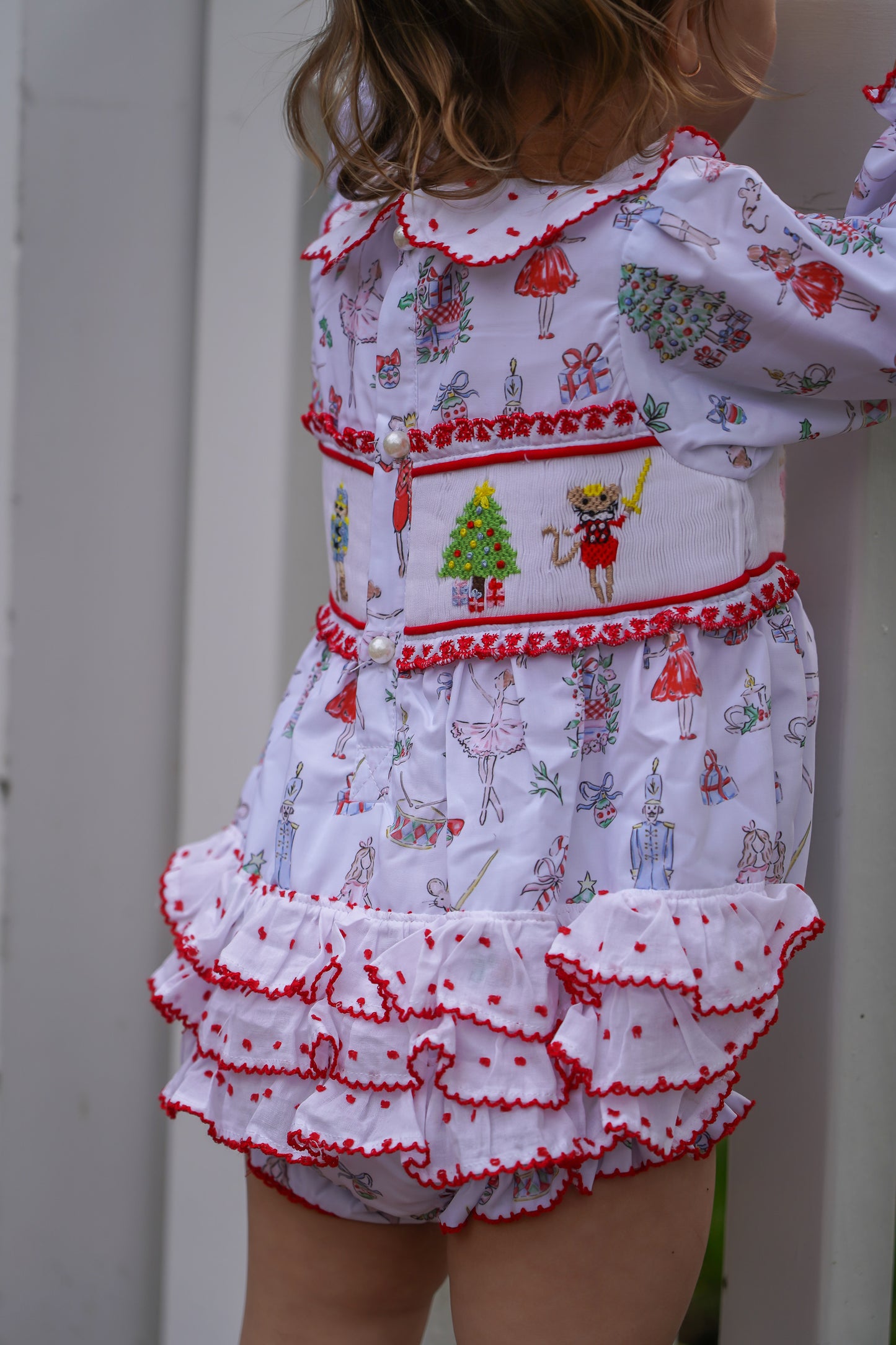 Girl’s Smocked Nutcracker Bubble