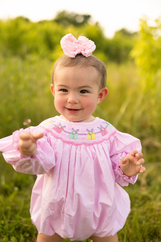 Pink Gifts Smocked Bubble
