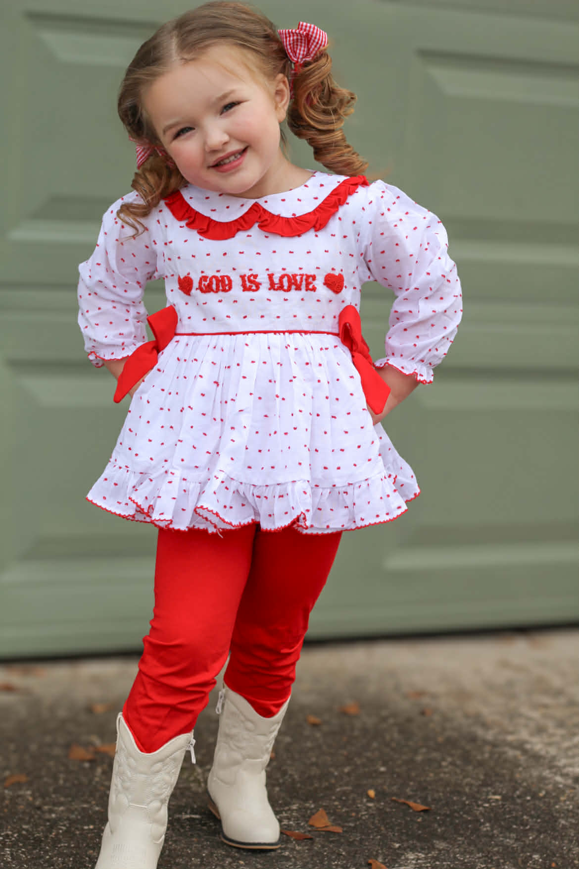 Girl’s God Is Love Legging Set