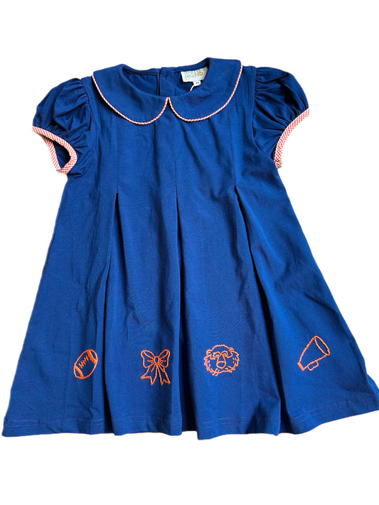 Embroidered Tiger Football Dress