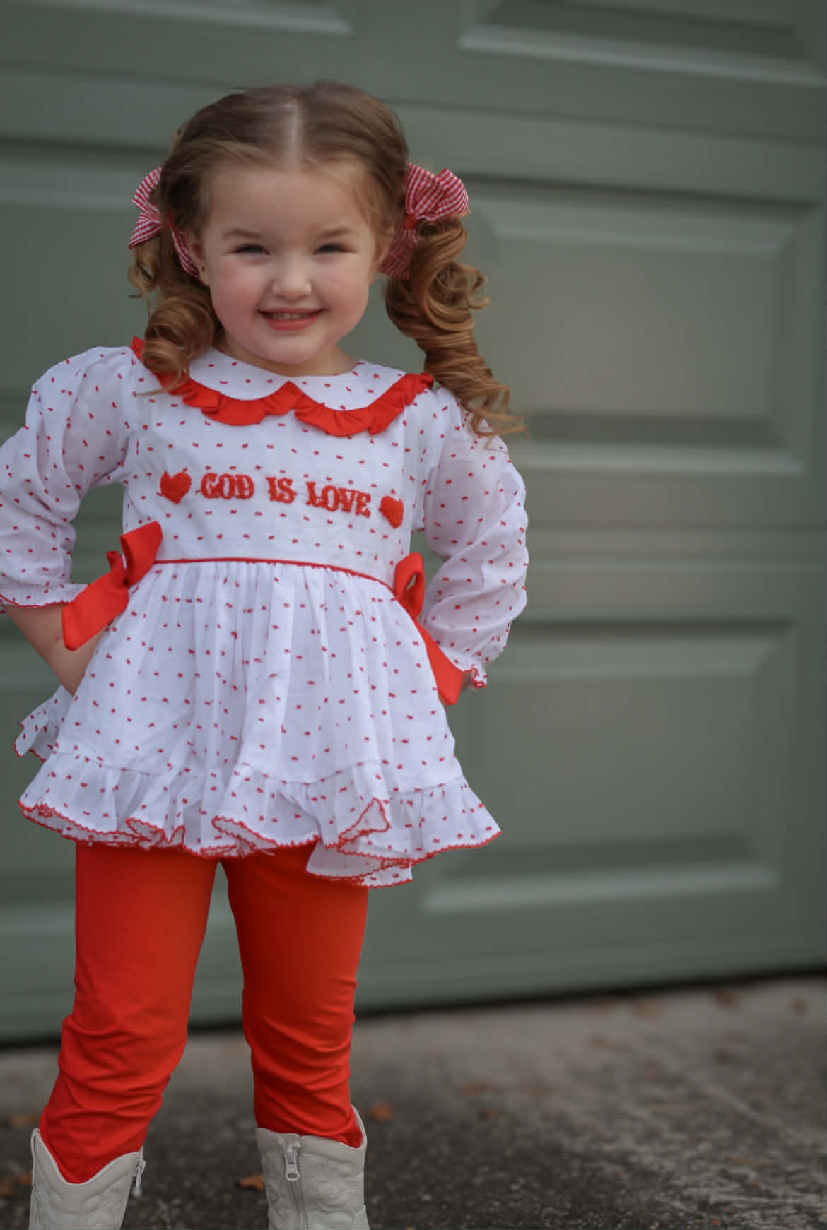 Girl’s God Is Love Legging Set