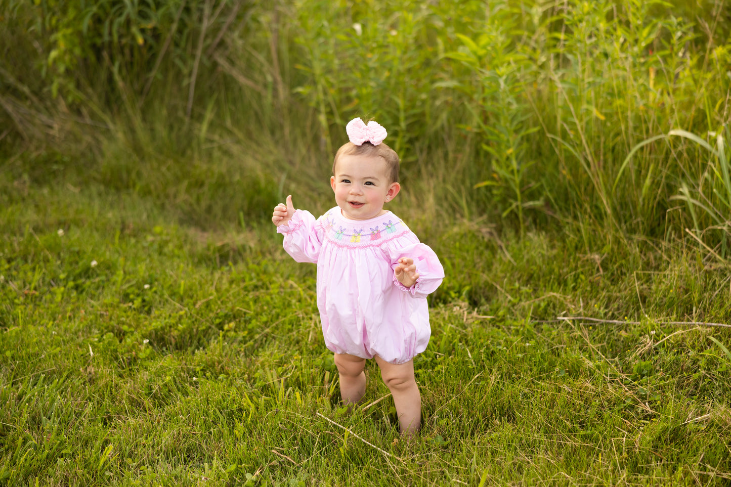 Pink Gifts Smocked Bubble