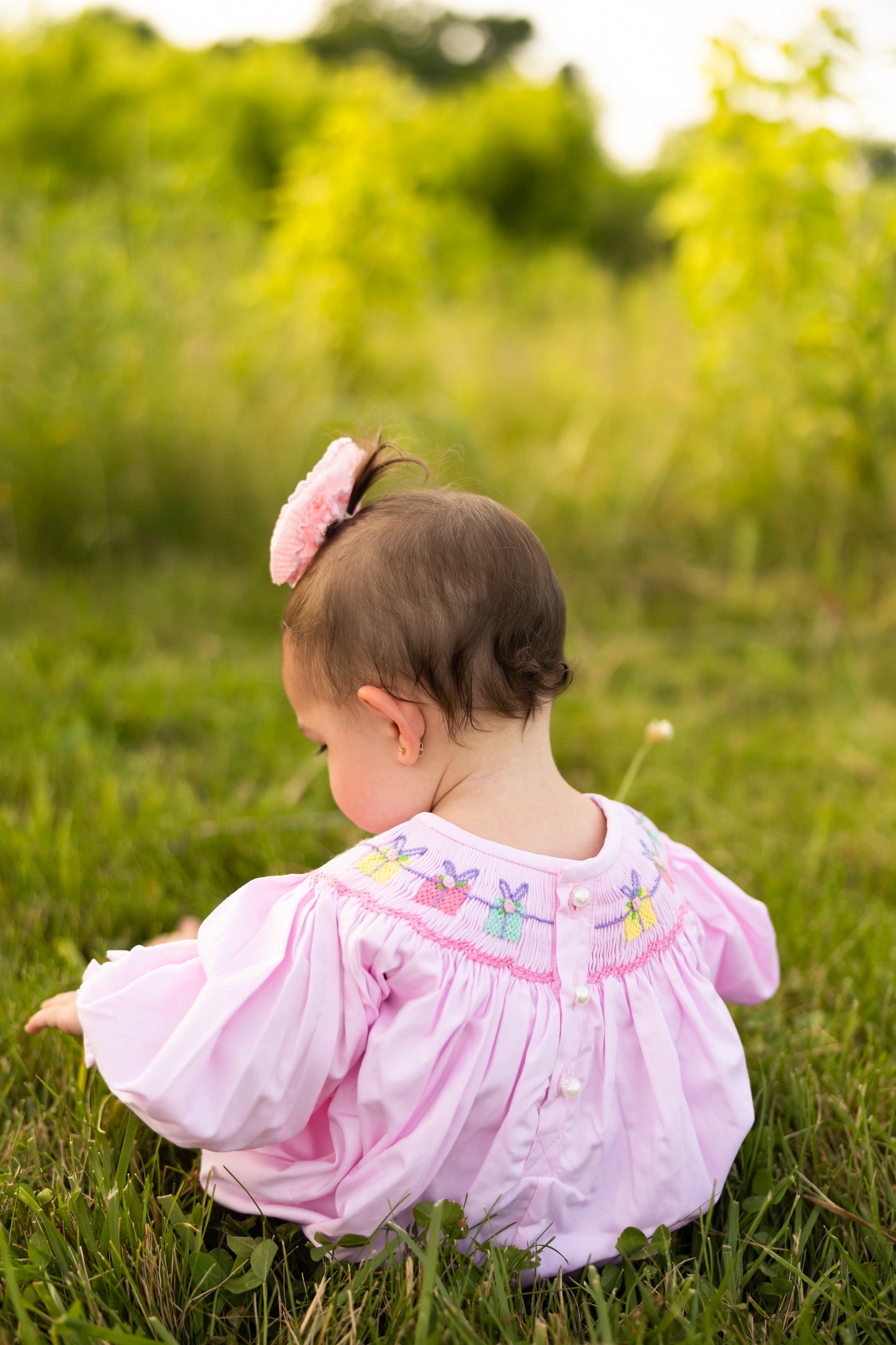 Pink Gifts Smocked Bubble