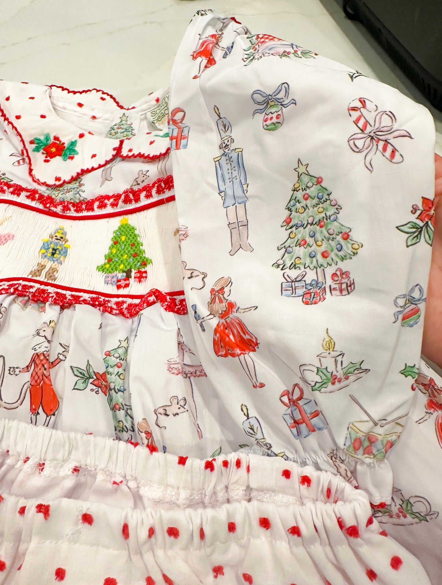 Girl’s Smocked Nutcracker Bloomer Set