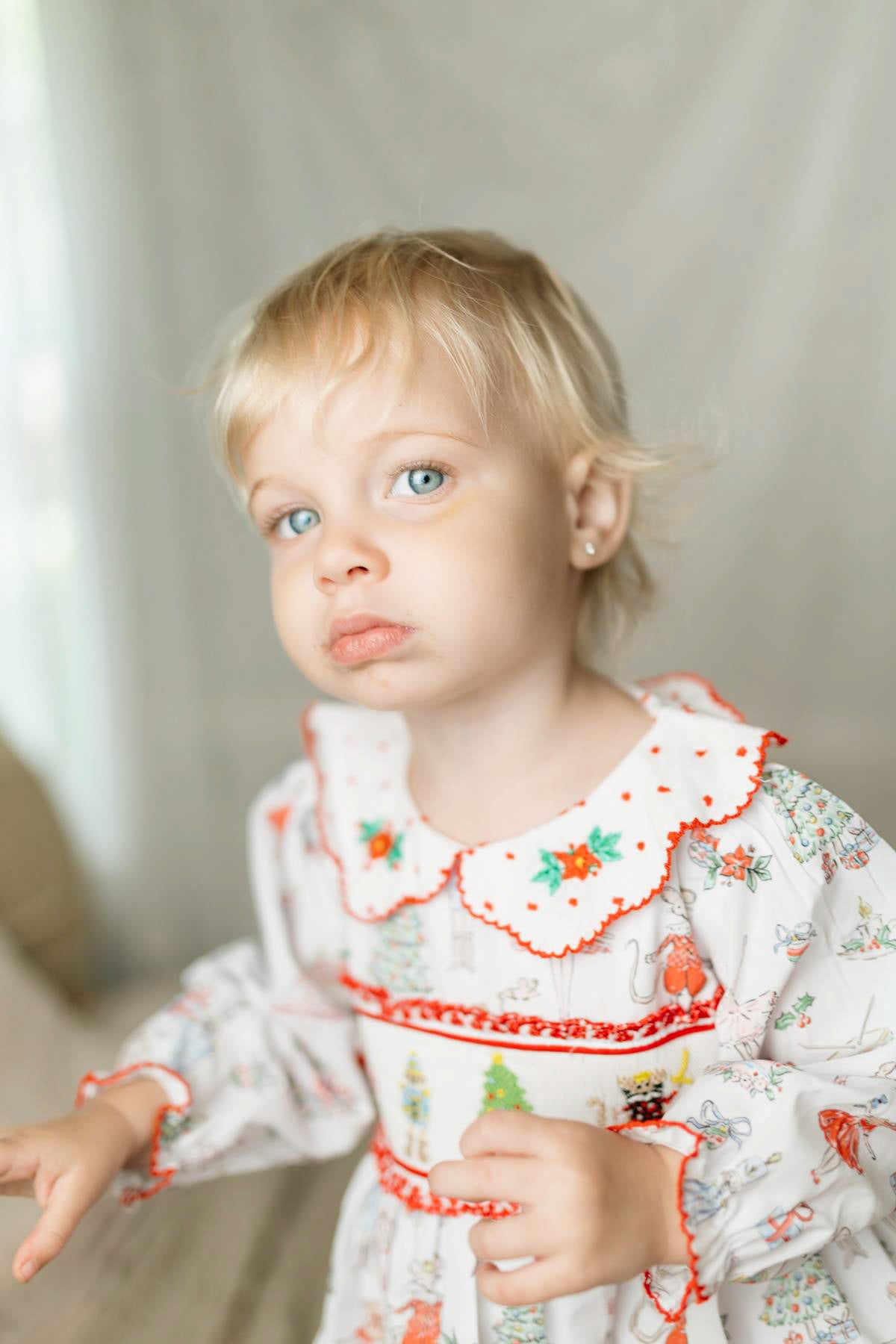 Girl’s Smocked Nutcracker Bloomer Set