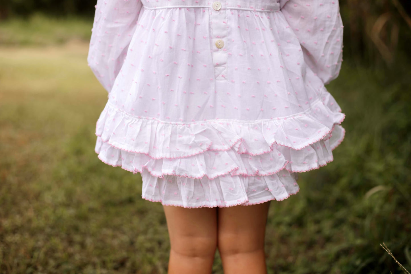 Girls Smocked Bow Bubble