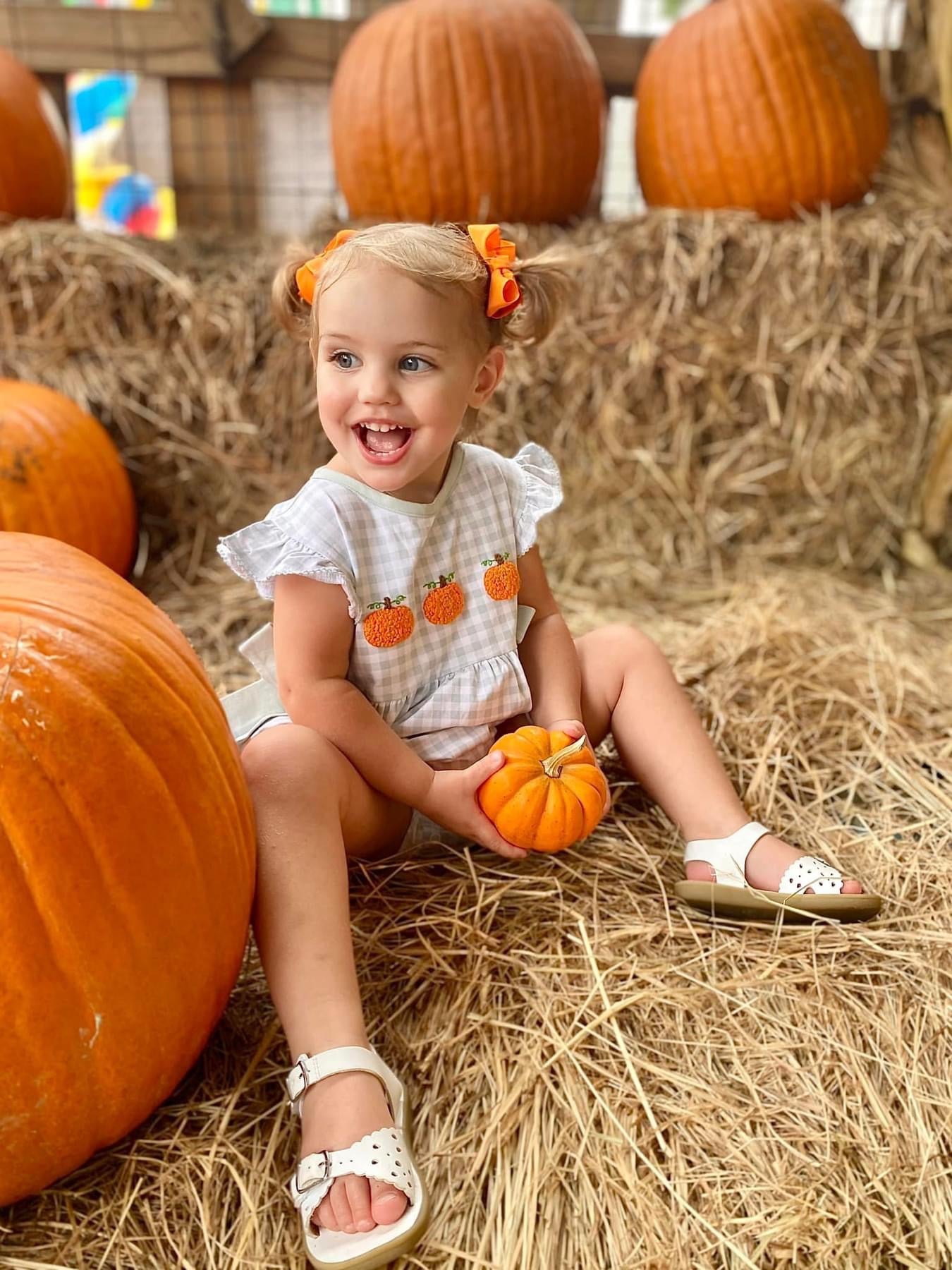 Girl’s Sage Pumpkin Bubble