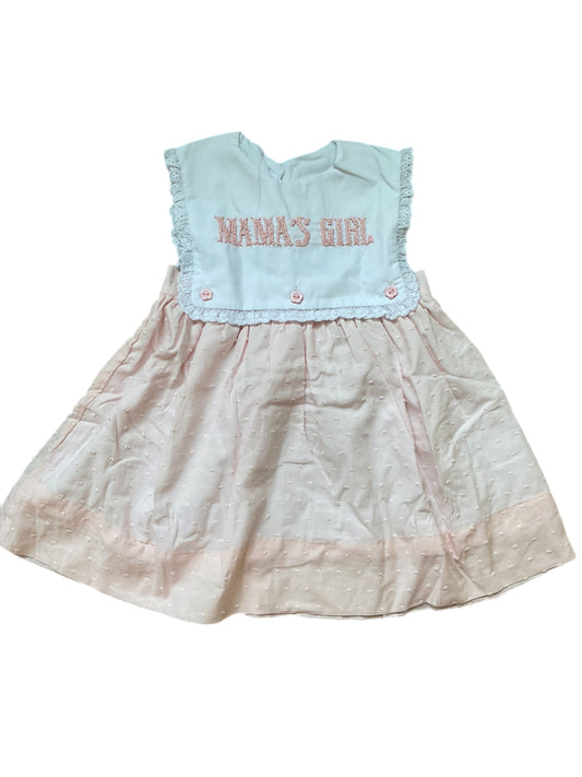 Girl’s French Knot Name Dress will say MAMA’S GIRL (can not personalize)