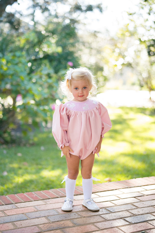 Girl’s Smocked Bunny Bubble