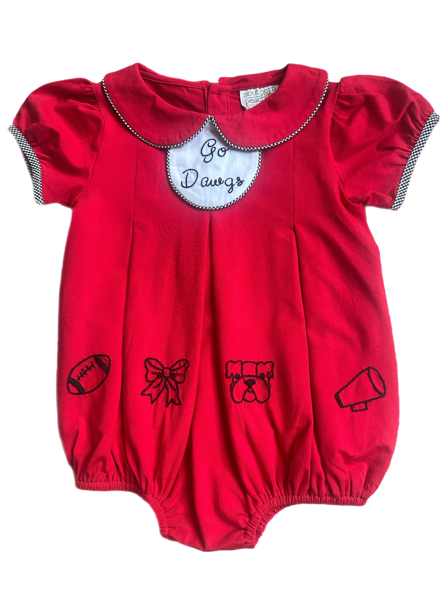 Embroidered Bulldog Football Bubble