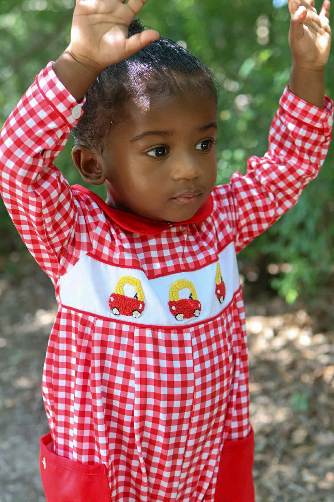 Boys French Knot Cozy Coupe Romper