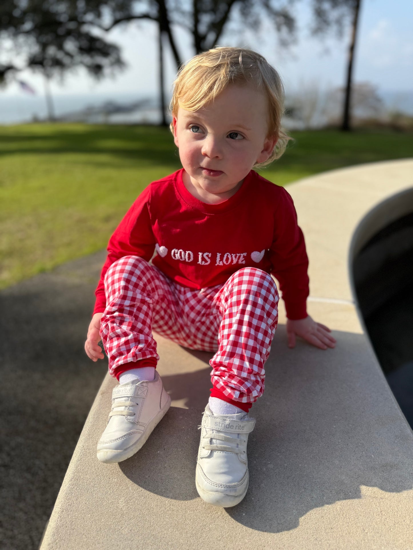 Boy’s God Is Love Jogger Set