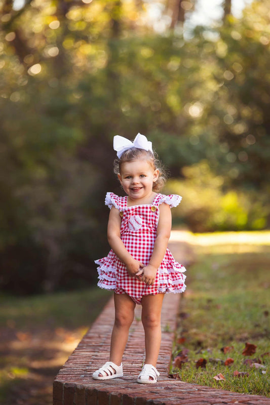 Girl’s French Knot Baseball Bubble
