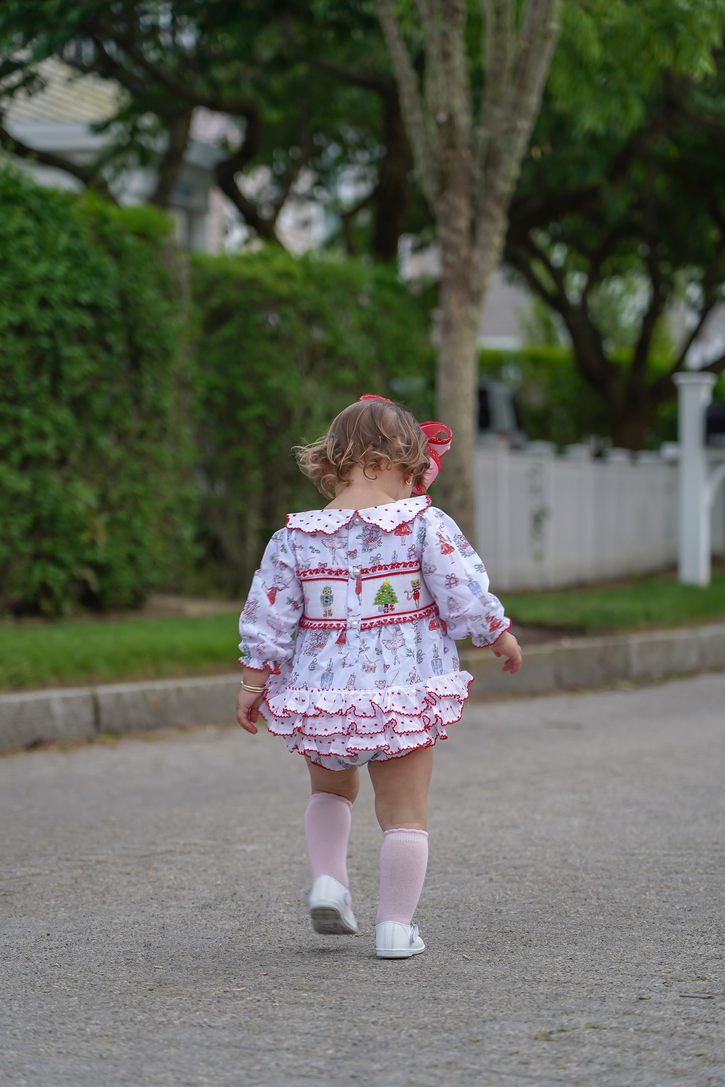 Girl’s Smocked Nutcracker Bubble
