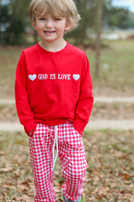 Boy’s God Is Love Jogger Set