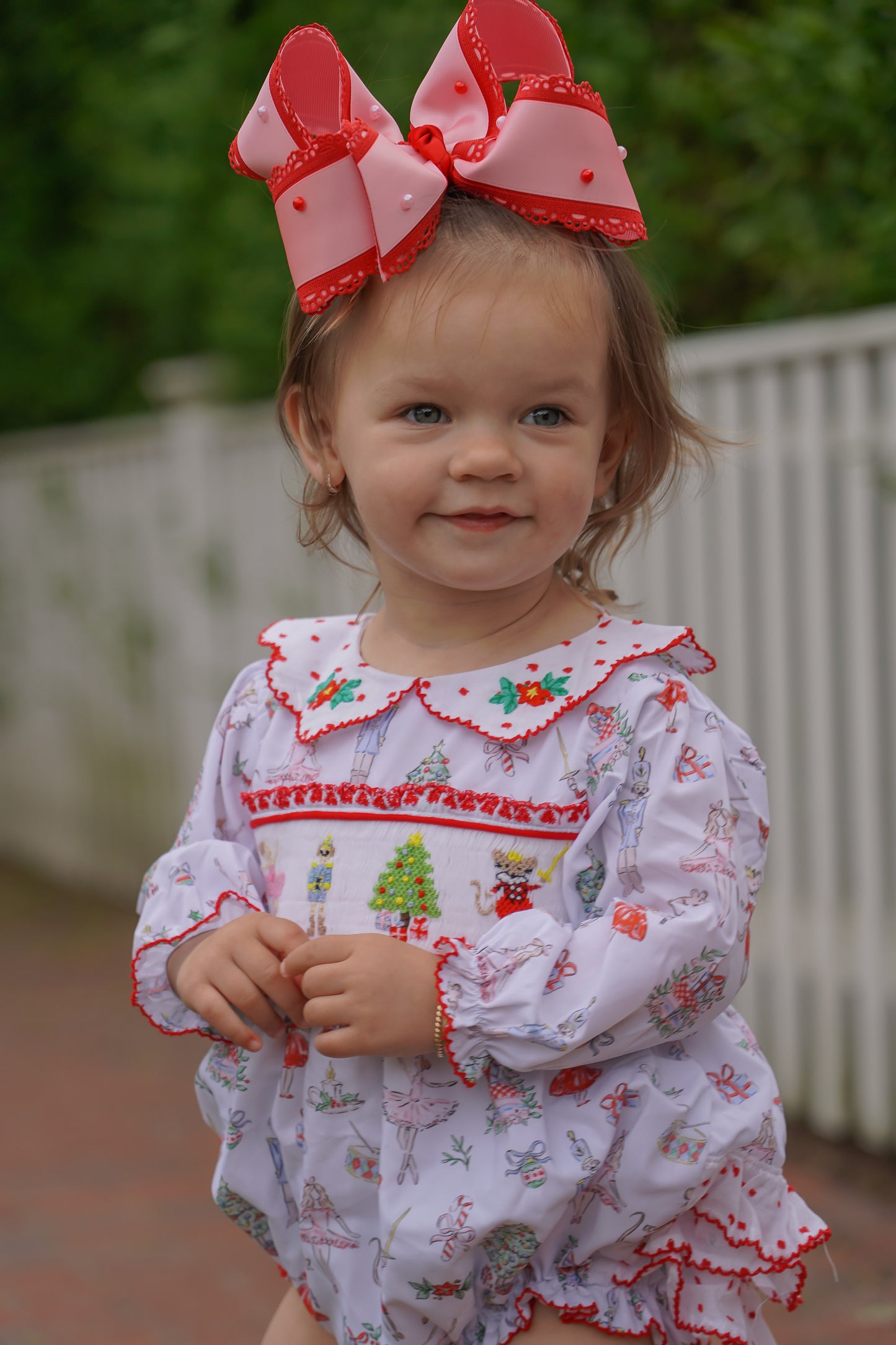 Girl’s Smocked Nutcracker Bubble