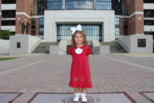 Embroidered Elephant Football Dress
