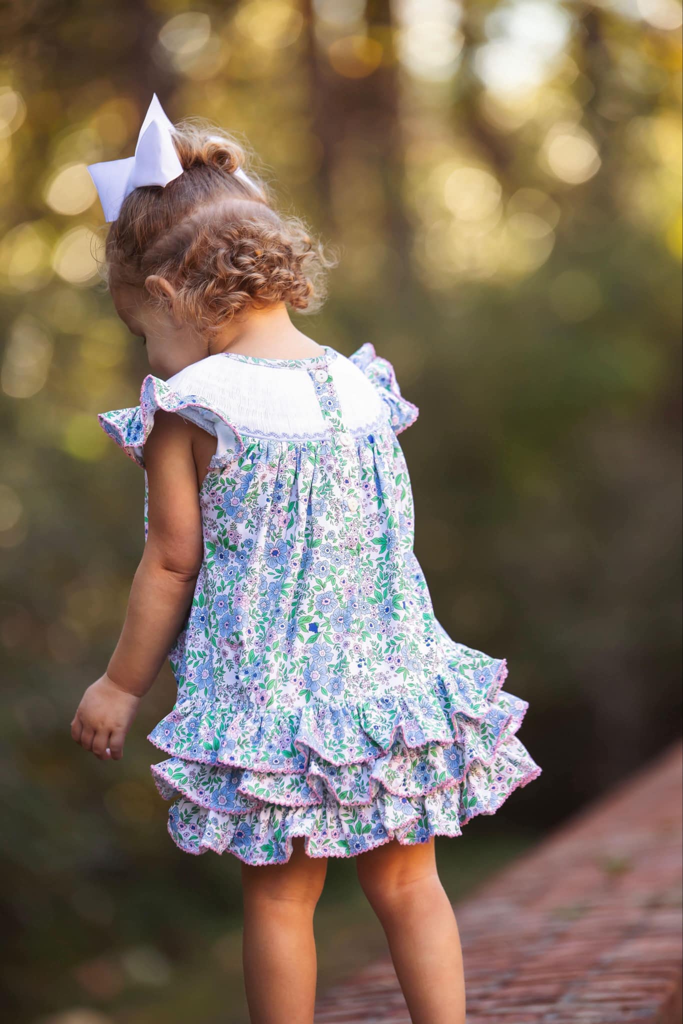 I Love Mom Smocked Girls Bubble 18M I Love Mom Smocked Girls Bubble 18M