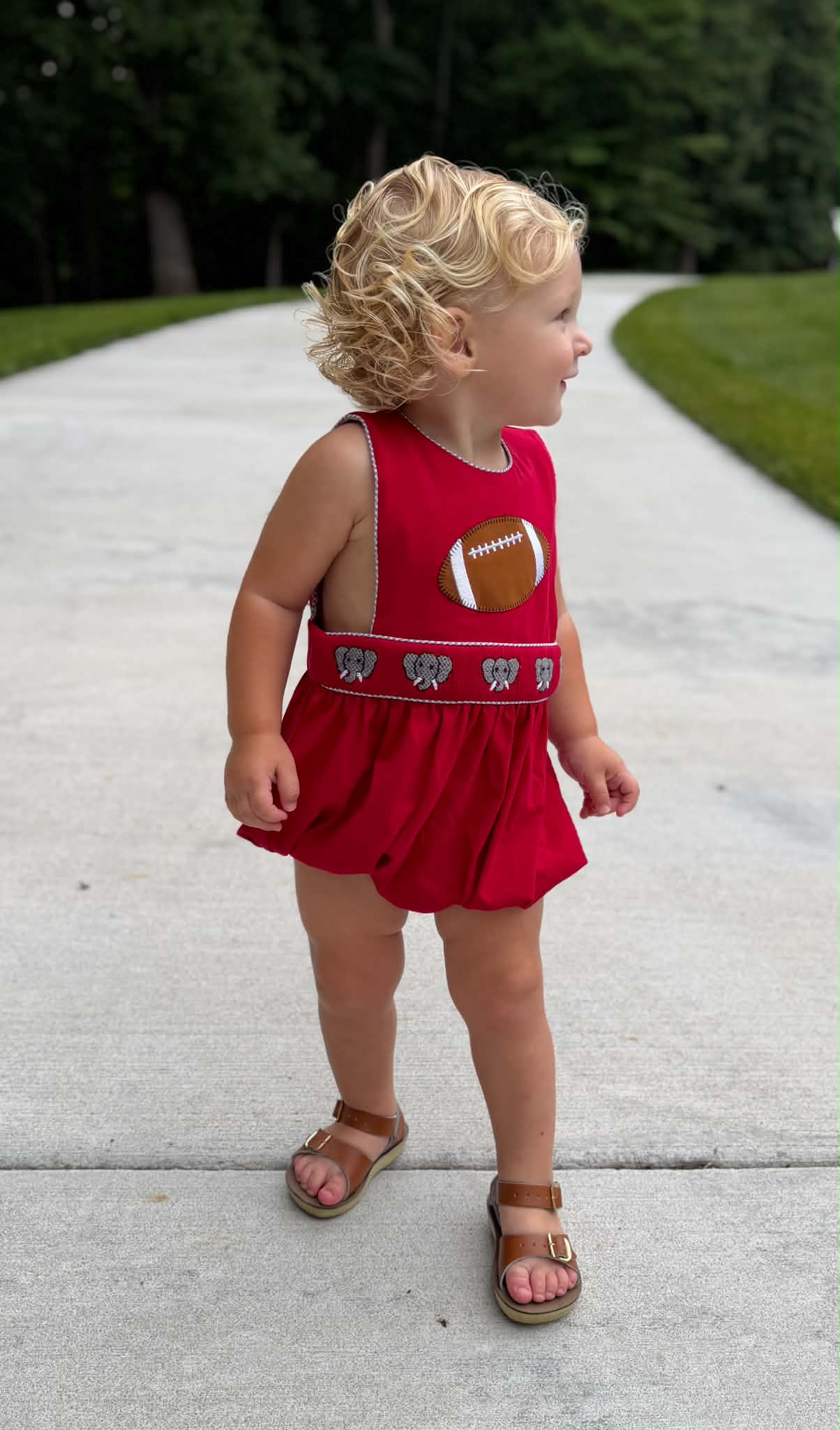 Boy’s Smocked Elephant Bubble
